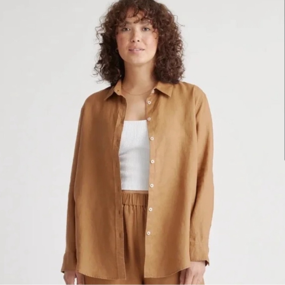 Quince Linen Button Down